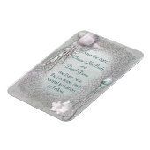 パールシーシェルビーチ結婚式日付磁石を保存 マグネット (左側)