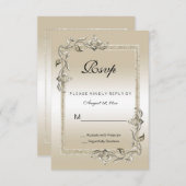 パールジェム&グリッター30th結婚周年記念RSVP (正面/裏面)