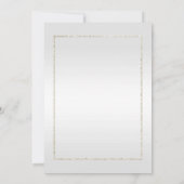 パールジェム＆グリッター＆プラチナ 1周年 結婚式  招待状 (裏面)