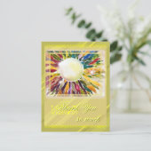 パールジュエリーが美しい感謝カード ポストカード (スタンド正面)