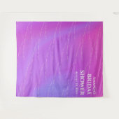 パールジュエリーブライダルシャワーフォトブース背景 タペストリー (正面(横))