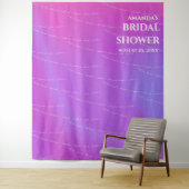 パールジュエリーブライダルシャワーフォトブース背景 タペストリー (インサイチュ)