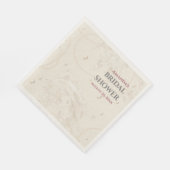 パールジュエリーブライダルシャワー スタンダードランチョンナプキン (角)