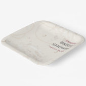 パールジュエリーブライダルシャワー ペーパープレート (傾斜あり)