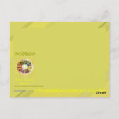 パールジュエリー葉ス優れたサンキューカード ポストカード (裏面)