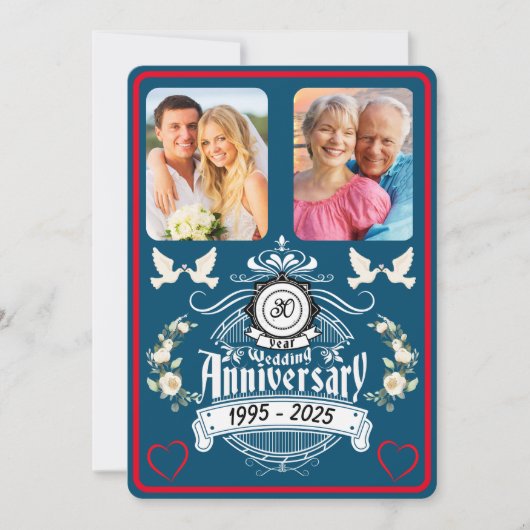 パールジュビリー2写真創立30周年記念招待状 シーズンカード (正面)