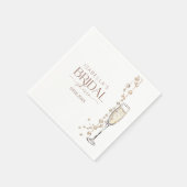 パールスアンドプロセッコブライダルシャワー スタンダードカクテルナプキン (角)