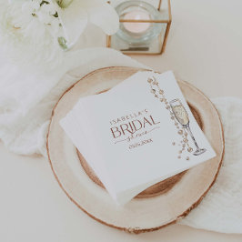 パールスアンドプロセッコブライダルシャワー スタンダードカクテルナプキン