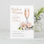 パールスアンドプロセッコブライダルシャワー 招待状 (スタンド正面)