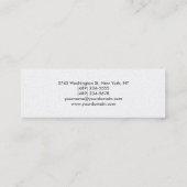 パールスキニーメイクアップアーティスト美容師業 スキニー名刺 (裏面)