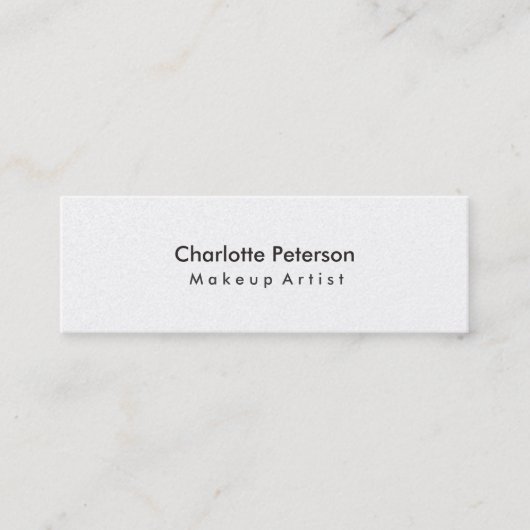 パールスキニーメイクアップアーティスト美容師業 スキニー名刺 (正面)