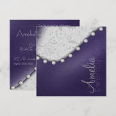 パールスクエアの誕生日招待状 招待状 (正面/裏面)