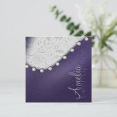 パールスクエアの誕生日招待状 招待状 (スタンド正面)