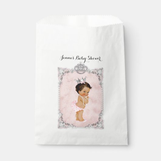 パールスダイヤモンドプリンセスベビーガール赤面ピンク フェイバーバッグ (正面)