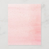 パールスプロセッコピンクブライダルシャワー招待 (裏面)