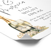 パールスプロセッコブライダルシャワーデイトナイトアイディア ポスター (角)