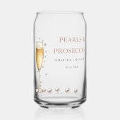 パールスプロセッコブライダルシャワーパーティー ガラス缶 (正面)