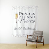 パールスプロセッコブライダルシャワーパーティー タペストリー (インサイチュ)