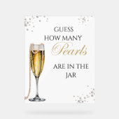 パールスプロセッコブライダルシャワーブライダルブランチ アクリルサイン (正面)