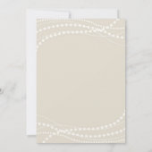 パールスプロセッコ花びらアイボリーブランチブライダルシャワー 招待状 (裏面)