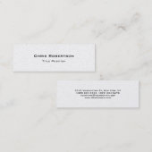 パールスリムトレンディー魅力的名刺 スキニー名刺 (正面/裏面)