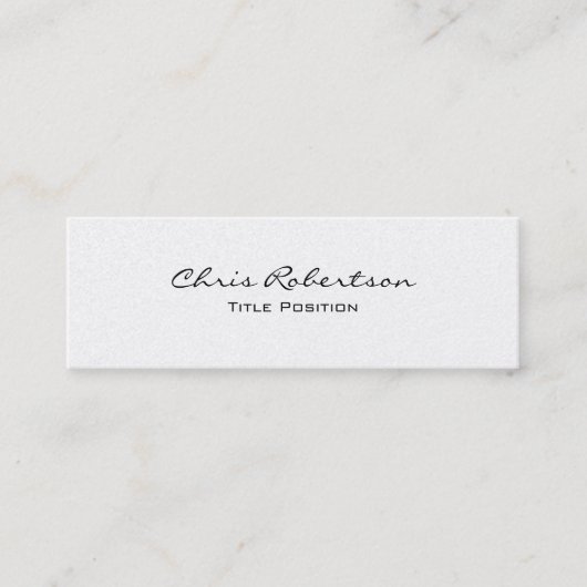 パールスリムモダントレンディー魅力的名刺 スキニー名刺 (正面)