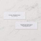 パールスリムモダントレンディー魅力的名刺 スキニー名刺 (正面/裏面)