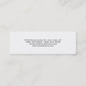 パールスリムモダントレンディー魅力的名刺 スキニー名刺 (裏面)