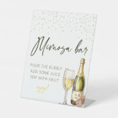 パールズアンドプロセッコミモザバーブライダルシャワー 台座サイン (正面)