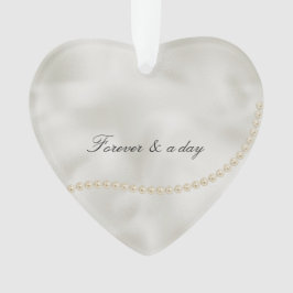 パールズホワイトラ結婚ックス オーナメント