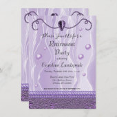 パールズ&パープルシルクリタイアメントパーティー 招待状 (正面/裏面)