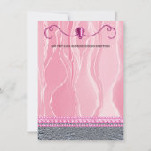 パールズ&ブライトピンクシルクリタイアメントパーティー 招待状 (裏面)