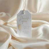 パールズ&プロセッコブライダルシャワーサンキューユーラベル ギフトタグ