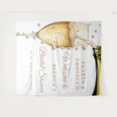 パールズ&プロセッコブライダルシャワー歓迎 タペストリー (正面(横))