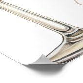 パールズ&プロセッコブライダルシャワー歓迎 ポスター (角)