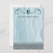 パールズ&ライトブルーシルクリタイアメントパーティー 招待状 (裏面)