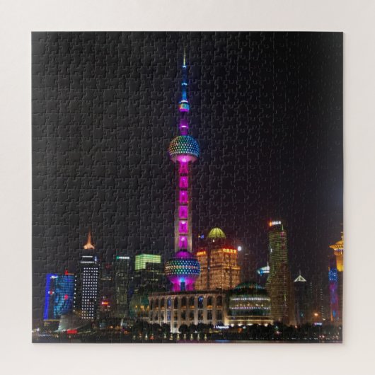 パールタワー – 上海、中国- 20x20 - 676 pc ジグソーパズル (縦)
