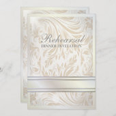 パールダフォーマルマスクリハーサルディナー招待状 招待状 (正面/裏面)