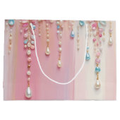 パールダングルズアンドパステルストライプズ ラージペーパーバッグ (裏面)