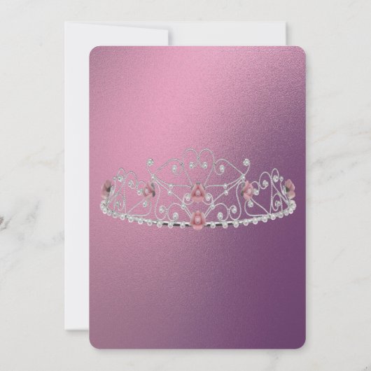 パールティアラキンセニェラパーティの招待状 招待状 (裏面)