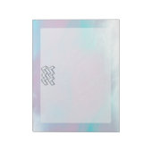 パールデコールの母にアクエリアス〔占星術の〕十二宮図のシンボル ノートパッド (回転)