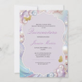 パールドリームピンクパープルキンセアニラ 招待状 (正面)