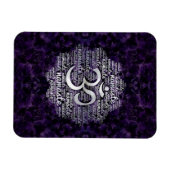 パールナマステワードアートinロータスOMシンボル マグネット (横)