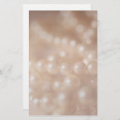 パールネックレス文房具 便箋 (正面/裏面)