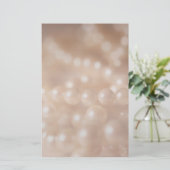 パールネックレス文房具 便箋 (スタンド正面)