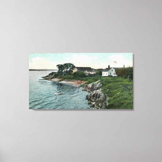 パールハウスの外観 キャンバスプリント (正面)