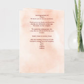 パールハートフローラバラバタフライ折り結婚返し プログラム (裏面)