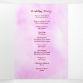 パールハートフローラピンクフローラバタフライ結婚ズ 三つ折りプログラム (内部中)