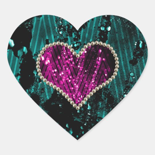 パールハート ハートシール (正面)