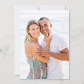 パールハート 30周年 結婚記念日 フォト 招待状 (裏面)